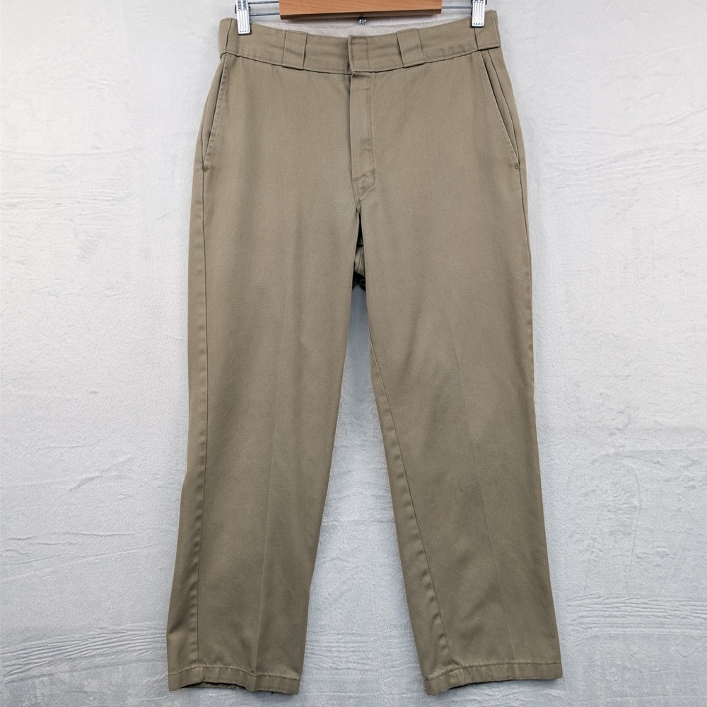VTG Dickies Pants Men's 32x30 Tan Khaki 874 Workwear Skater Straight Leg 90s